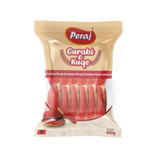 PERAJ- Red Traditional Cookies/ Gurabie 400g ( OUT OF STOCK)