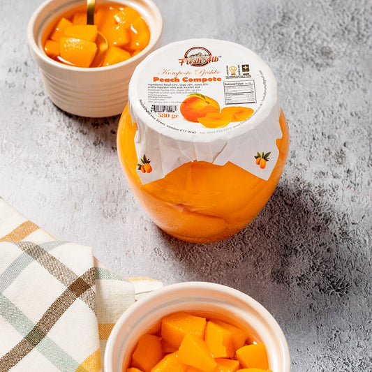 FreshAlb - Komposto Pjeshke | Peach Compote 540g