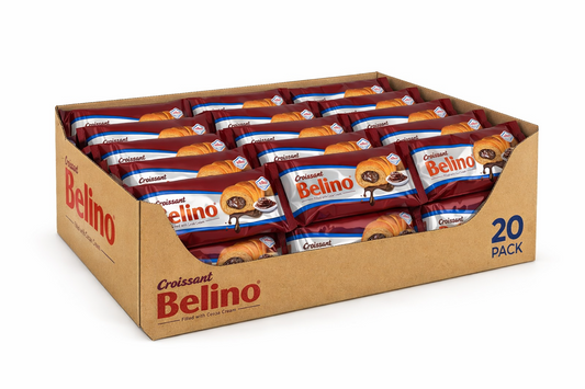 BELINO - Croissant filled with cocoa cream 80gr x 20pcs