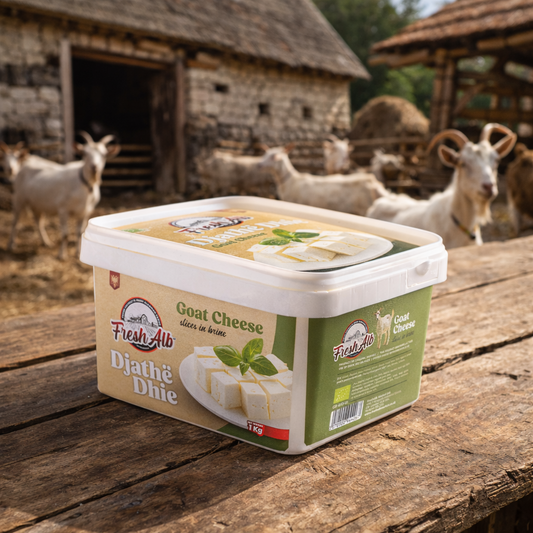 FreshAlb- Djathë i bardhë Dhie në shëllirë 1KG * ORGANIC GOAT *