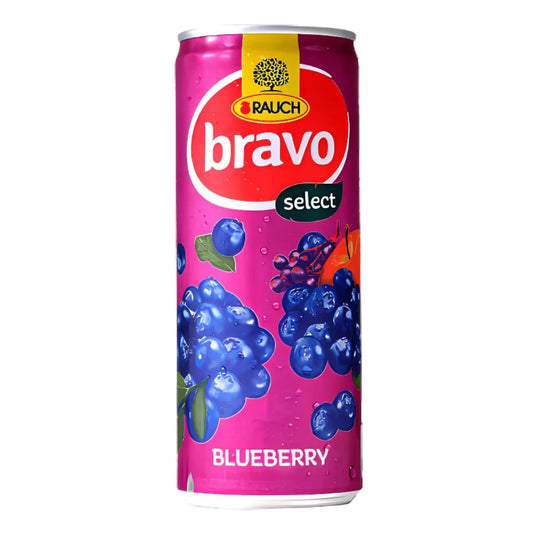 BRAVO Blueberry Juice CAN 0.250ml