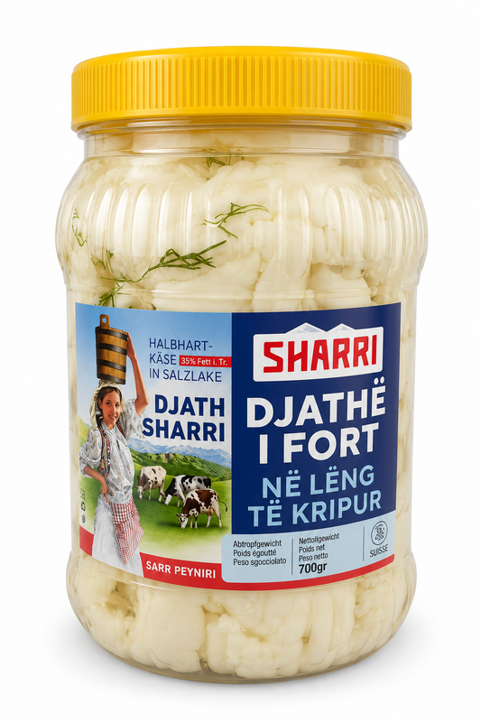 DJATH SHARRI semi-hard cheese in brine 35% 700gr