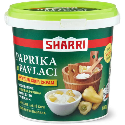 SHARRI- Speca me Salcë Kosi | Peppers in Sour Cream 800GR