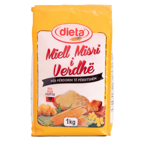 Dieta - Yellow Corn Flour/ Miell Misri i Verdhë 1KG | 100% Bio & Organic