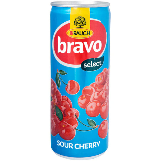 BRAVO Sour Cherry Juice CAN 0.250ml