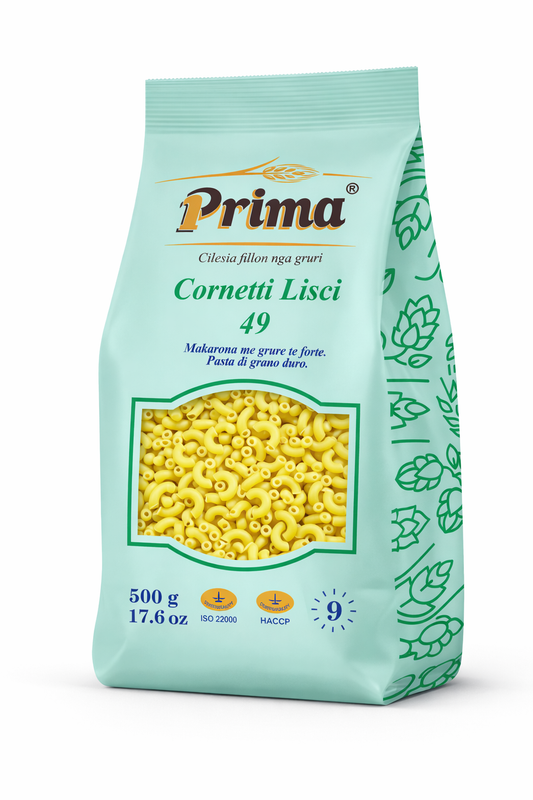 PRIMA Cornetti Lisci Pasta 500gr